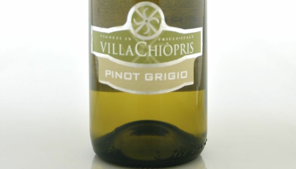 TEST AV PINOT GRIGIO: Villa Chiòpris Pinot Grigio 2011 kom på delt tredjeplass. TEST AV PINOT GRIGIO: Villa Chiòpris Pinot Grigio 2011 kom på delt tredjeplass.