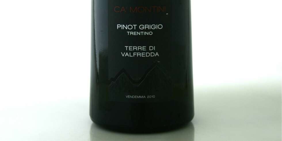 TEST AV PINOT GRIGIO: Ca' Montini Pinot Grigio Trentino Terre di Valfredda 2010 kom på delt tredjeplass. TEST AV PINOT GRIGIO: Ca' Montini Pinot Grigio Trentino Terre di Valfredda 2010 kom på delt tredjeplass.