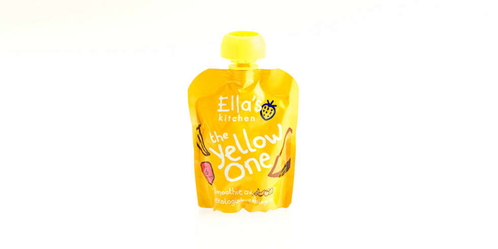 TEST AV FRUKTMOS OG SMOOTHIE: Ella's Kitchen The Yellow One. TEST AV FRUKTMOS OG SMOOTHIE: Ella's Kitchen The Yellow One.