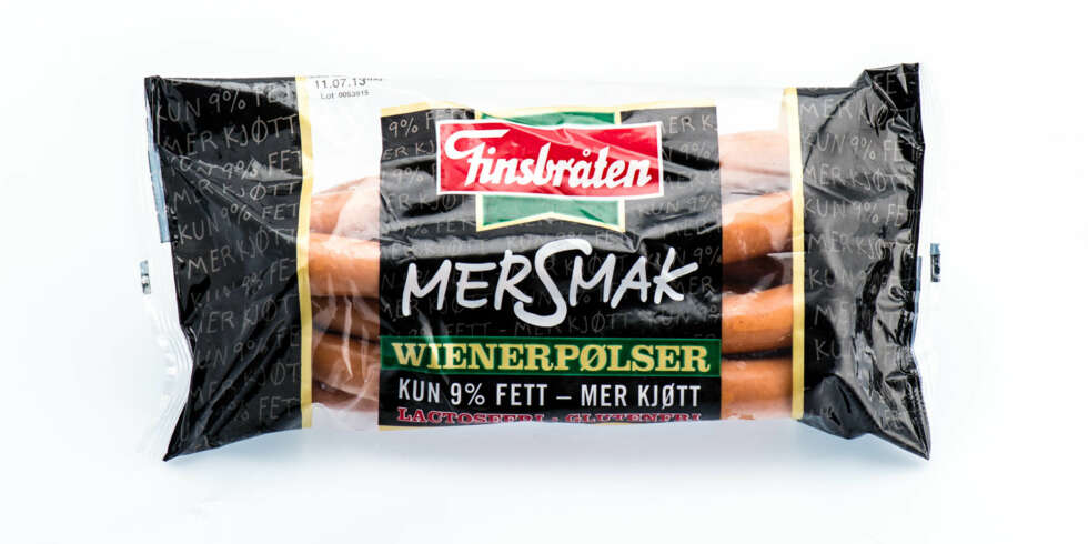 TEST AV WIENERPØLSER:Finsbråten MerSmak Wienerpølser TEST AV WIENERPØLSER:Finsbråten MerSmak Wienerpølser