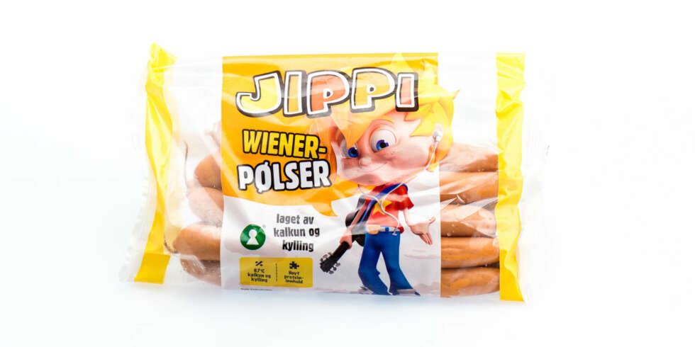 TEST AV WIENERPØLSER: Jippi Wienerpølser med kylling og kalkun. TEST AV WIENERPØLSER: Jippi Wienerpølser med kylling og kalkun.