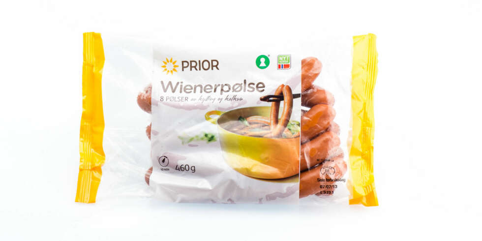 TEST AV WIENERPØLSER: Prior Wienerpølser TEST AV WIENERPØLSER: Prior Wienerpølser