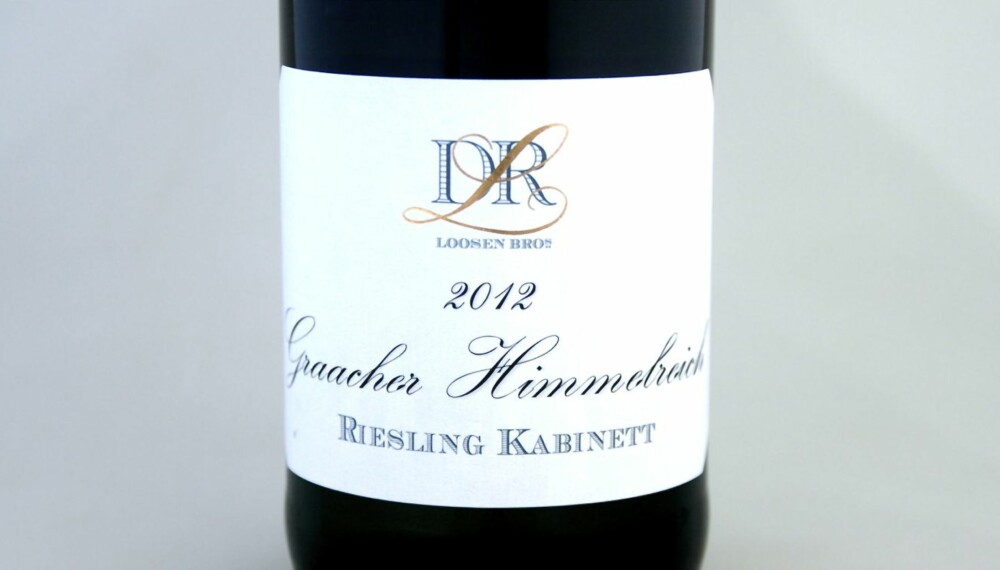TIL REKER: Loosen Graacher Himmelreich Riesling Kabinett 2012. TIL REKER: Loosen Graacher Himmelreich Riesling Kabinett 2012.