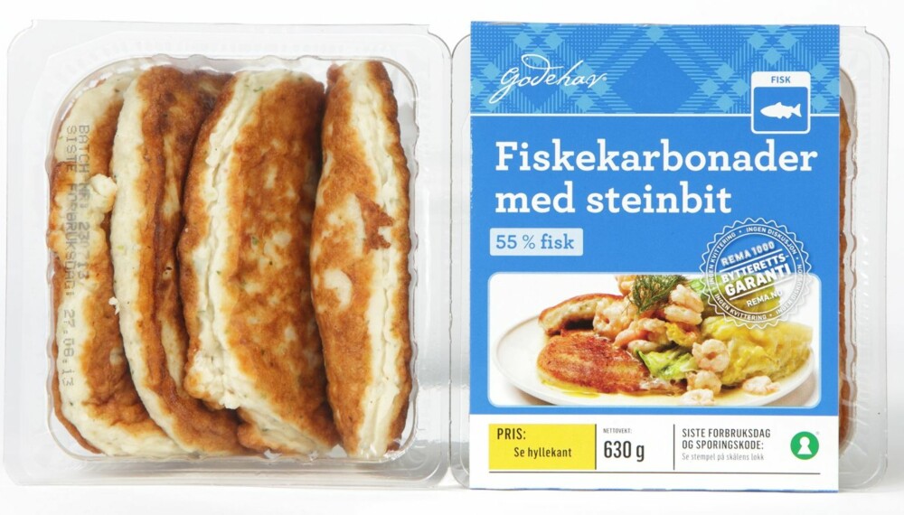 SALTE: Fiskekarbonadene fra Godehav inneholder litt mye salt. SALTE: Fiskekarbonadene fra Godehav inneholder litt mye salt.