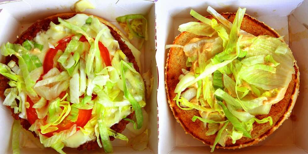 Test: Hvilken hamburger ligner mest på reklamebildet? Test: Hvilken hamburger ligner mest på reklamebildet?