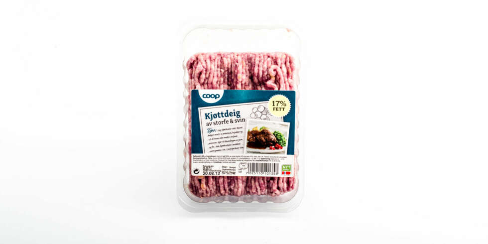 TEST AV KJØTTDEIG: Coop kjøttdeig av storfe & svin TEST AV KJØTTDEIG: Coop kjøttdeig av storfe & svin