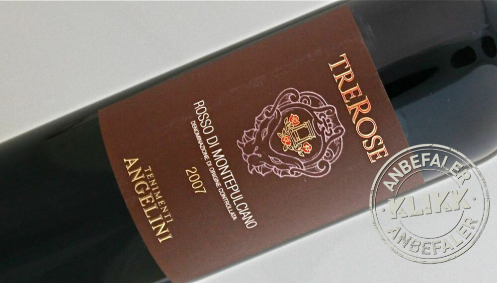 TYPISK: TreRose Rosso di Montepulciano er en typisk eksponent for Toscana og sangiovese-druen. TYPISK: TreRose Rosso di Montepulciano er en typisk eksponent for Toscana og sangiovese-druen.