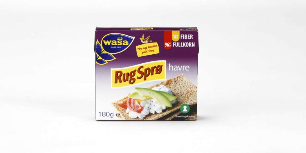 KNEKKEBRØD: Wasa RugSprø Havre KNEKKEBRØD: Wasa RugSprø Havre