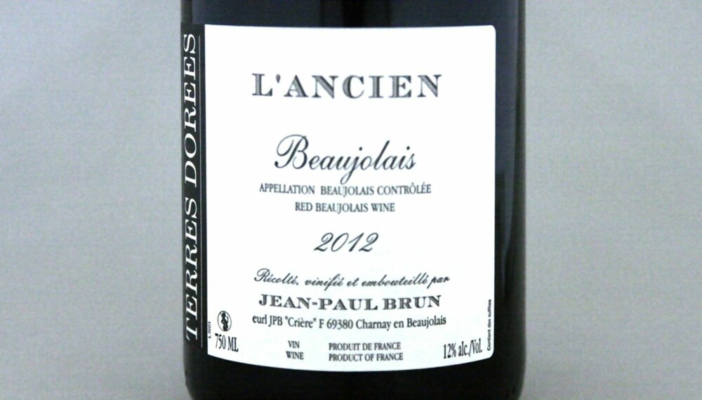 TIL KYLLING: Beaujolais L'Ancien 2012. TIL KYLLING: Beaujolais L'Ancien 2012.