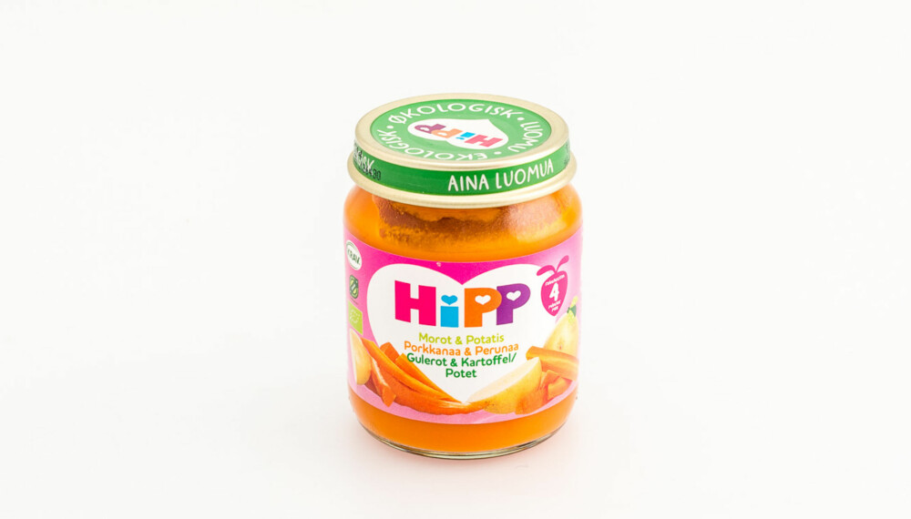 TEST AV BARNEMAT: Hipp ¿ Gulrot og potet. TEST AV BARNEMAT: Hipp ¿ Gulrot og potet.
