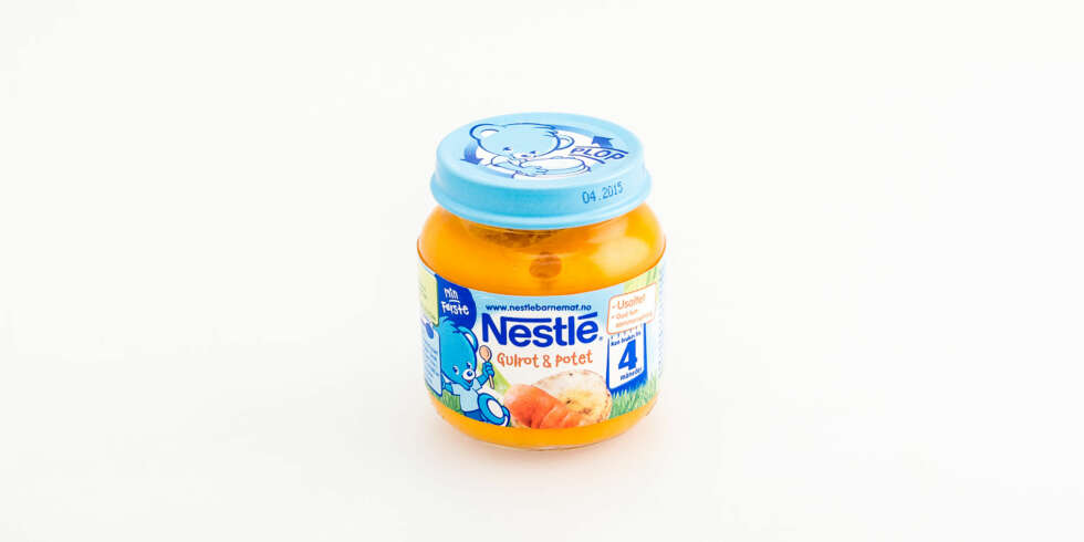 TEST AV BARNEMAT: Nestlé ¿ gulrot og potet. TEST AV BARNEMAT: Nestlé ¿ gulrot og potet.