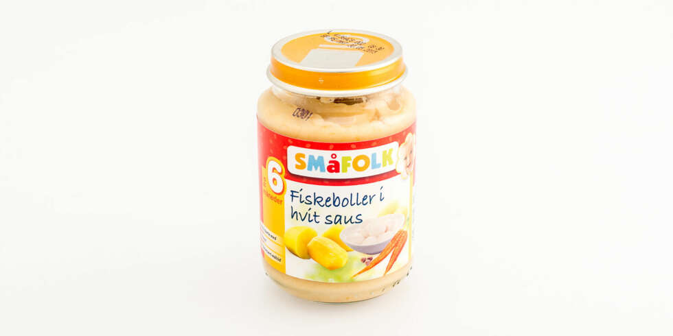 TEST AV BARNEMAT: Småfolk ¿ Fiskeboller i hvit saus. TEST AV BARNEMAT: Småfolk ¿ Fiskeboller i hvit saus.