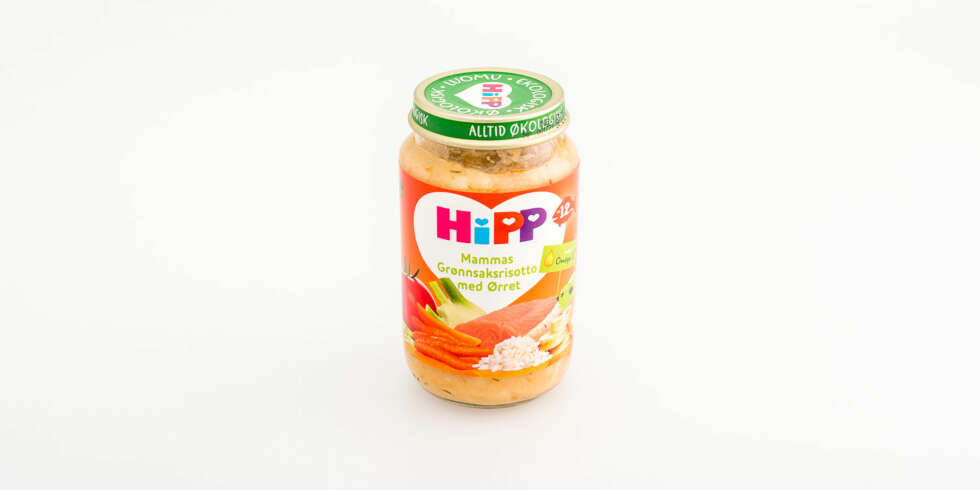 TEST AV BARNEMAT: Hipp ¿ Mammas grønnsaksrisotto med ørret. TEST AV BARNEMAT: Hipp ¿ Mammas grønnsaksrisotto med ørret.