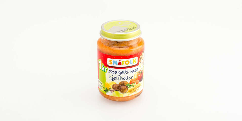 TEST AV BARNEMAT: Småfolk ¿ Spaghetti med kjøttboller. TEST AV BARNEMAT: Småfolk ¿ Spaghetti med kjøttboller.