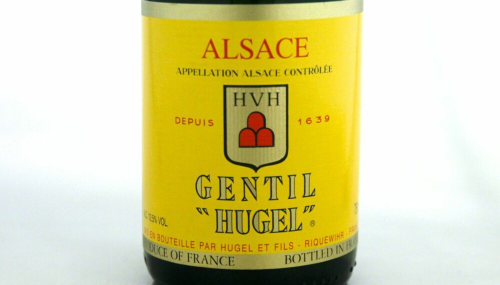 VIN TIL INDISK: Hugel Gentil 2012. VIN TIL INDISK: Hugel Gentil 2012.