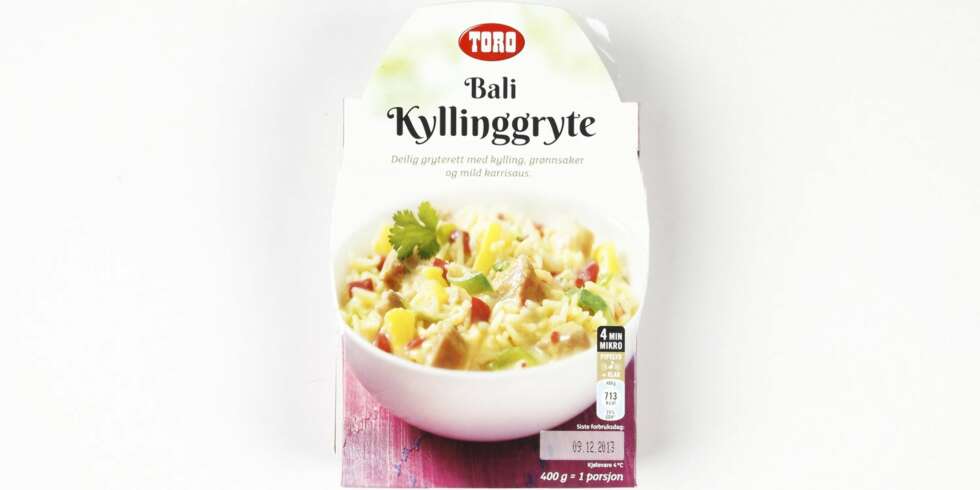 TEST: Klikk Helse har vurdert næringsinnholdet i 14 typer ferdigmiddag med kylling. TEST: Klikk Helse har vurdert næringsinnholdet i 14 typer ferdigmiddag med kylling.