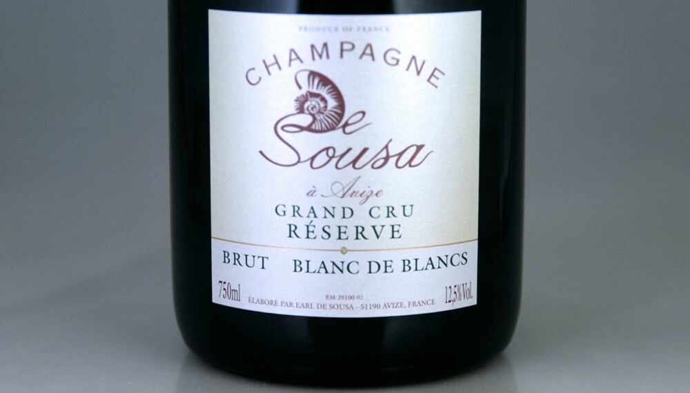TIL ØSTERS: De Sousa Brut Réserve Grand Cru. TIL ØSTERS: De Sousa Brut Réserve Grand Cru.