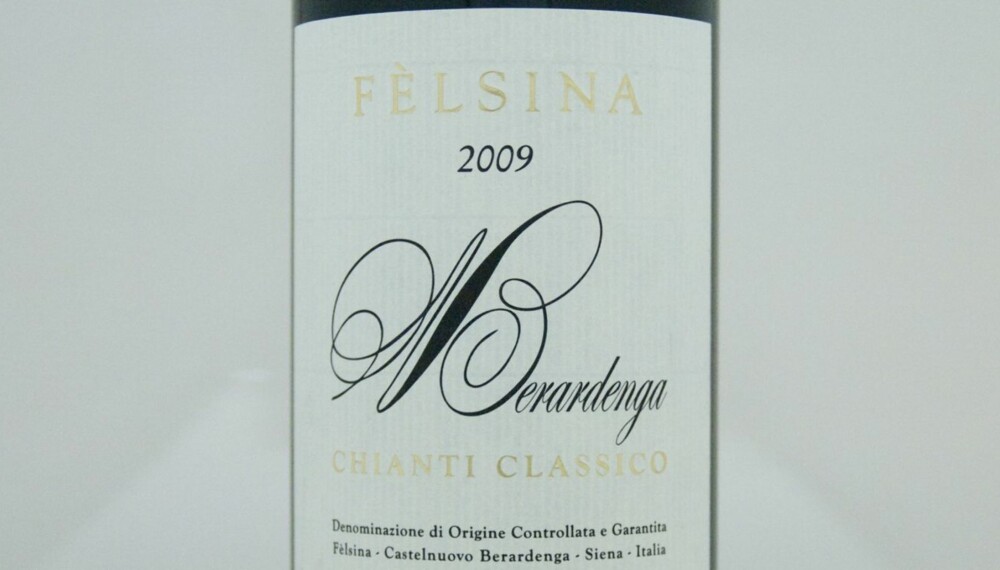ITALIENSK: Fèlsina Berardenga Chianti Classico 2009. ITALIENSK: Fèlsina Berardenga Chianti Classico 2009.
