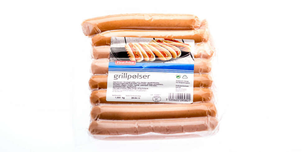 TEST AV GRILLPØLSER: First Price grillpølser TEST AV GRILLPØLSER: First Price grillpølser