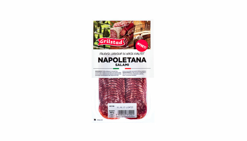 TEST AV SALAMI: Grilstad Napoletana Salami TEST AV SALAMI: Grilstad Napoletana Salami