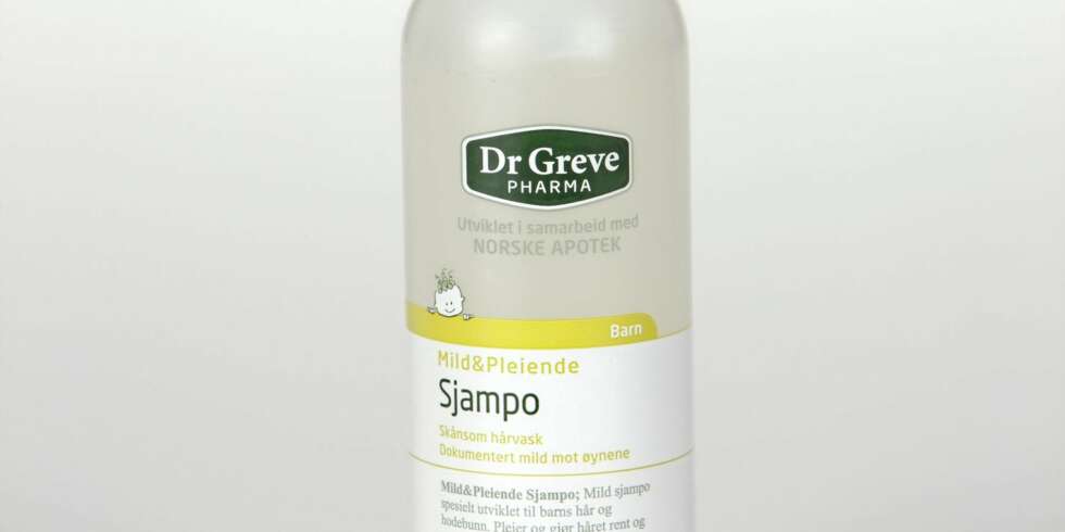SJAMPO: Dr. Greve Mild og pleiende sjampo anbefales med forbehold. SJAMPO: Dr. Greve Mild og pleiende sjampo anbefales med forbehold.