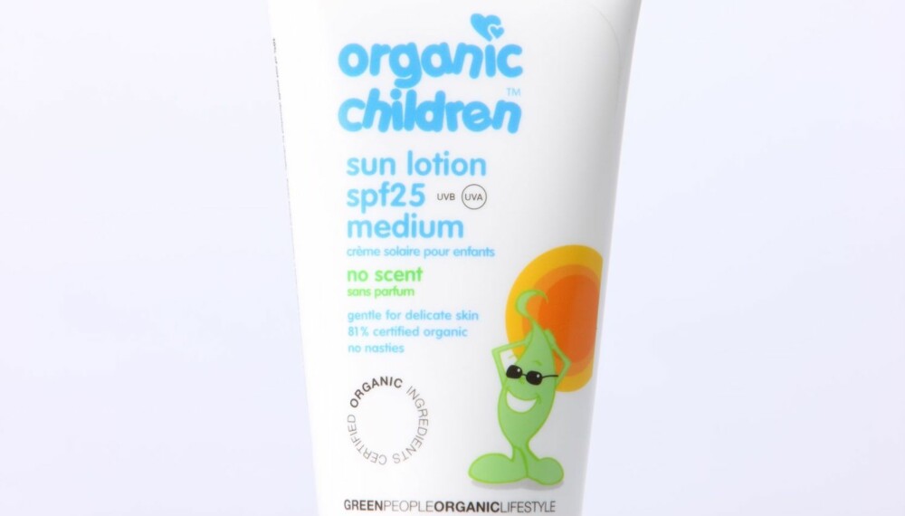 TEST AV SOLKREM: Organic children sun lotion, no scent, faktor 25 TEST AV SOLKREM: Organic children sun lotion, no scent, faktor 25