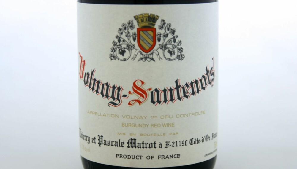 KJELLERVIN: Matrot Volnay-Santenots 2005. KJELLERVIN: Matrot Volnay-Santenots 2005.