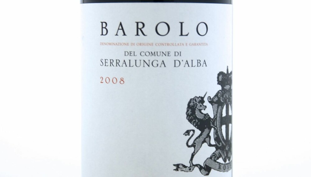 KJELLERVIN: Giovanni Rosso Barolo Serralunga 2008. KJELLERVIN: Giovanni Rosso Barolo Serralunga 2008.