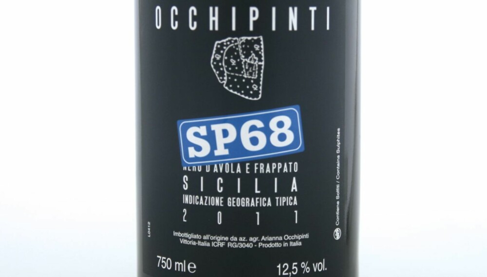 ØKOLOGISK: Occhipinti SP 68 Nero d'Avola e Frappato 2011. ØKOLOGISK: Occhipinti SP 68 Nero d'Avola e Frappato 2011.