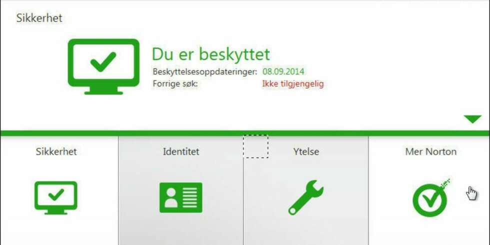 IKKE GRATIS: Norton Security er ikke gratis, men siden mange får det med når de kjøper ny PC har vi likevel valgt å teste programmet. IKKE GRATIS: Norton Security er ikke gratis, men siden mange får det med når de kjøper ny PC har vi likevel valgt å teste programmet.