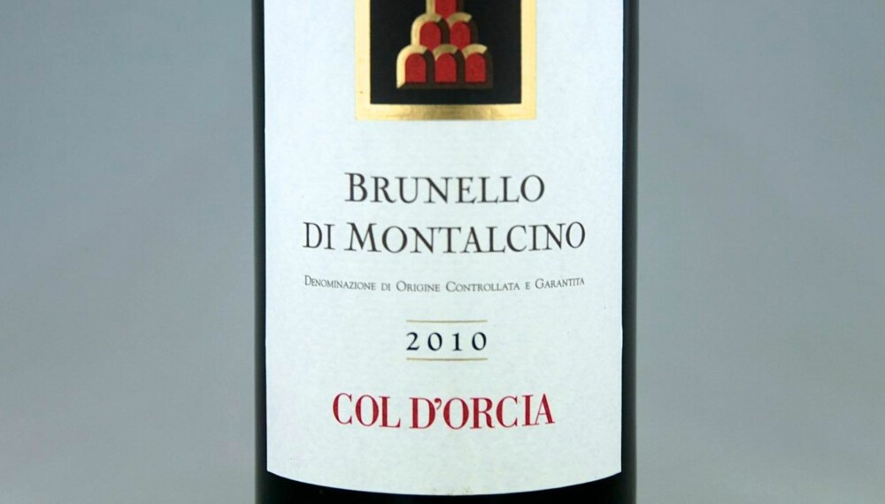 TIL LAM: Col d'Orcia Brunello di Montalcino 2010. TIL LAM: Col d'Orcia Brunello di Montalcino 2010.
