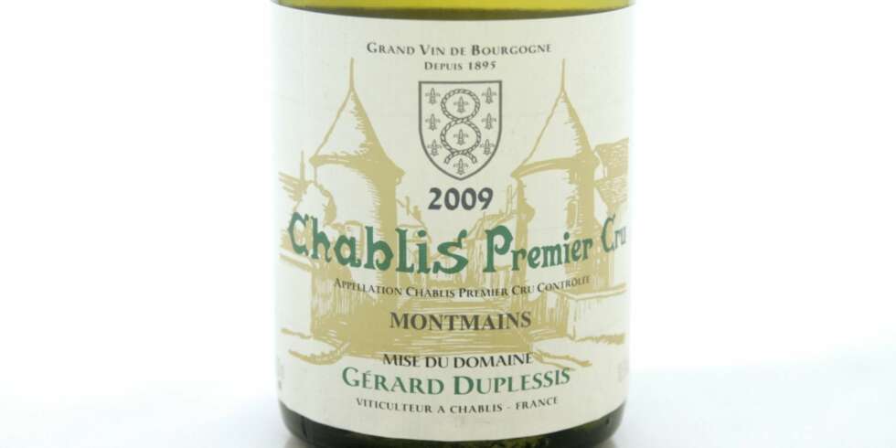 SOMMERFAVORITT: Duplessis Chablis Premier Cru Montmain 2009. SOMMERFAVORITT: Duplessis Chablis Premier Cru Montmain 2009.