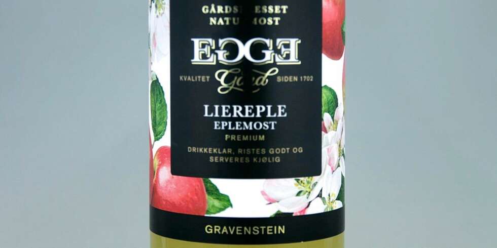 ALKOHOLFRITT: Egge Liereple Gravenstein. ALKOHOLFRITT: Egge Liereple Gravenstein.