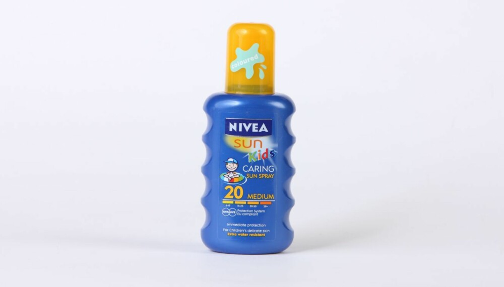 TEST AV SOLKREM FOR BARN: Nivea sun Kids caring sun spray. TEST AV SOLKREM FOR BARN: Nivea sun Kids caring sun spray.