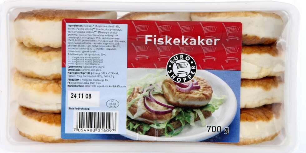 TEST: Euroshopper Fiskekaker. TEST: Euroshopper Fiskekaker.