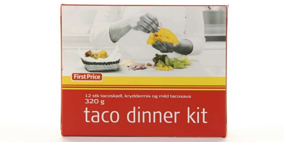 First Price taco dinner kit. First Price taco dinner kit.