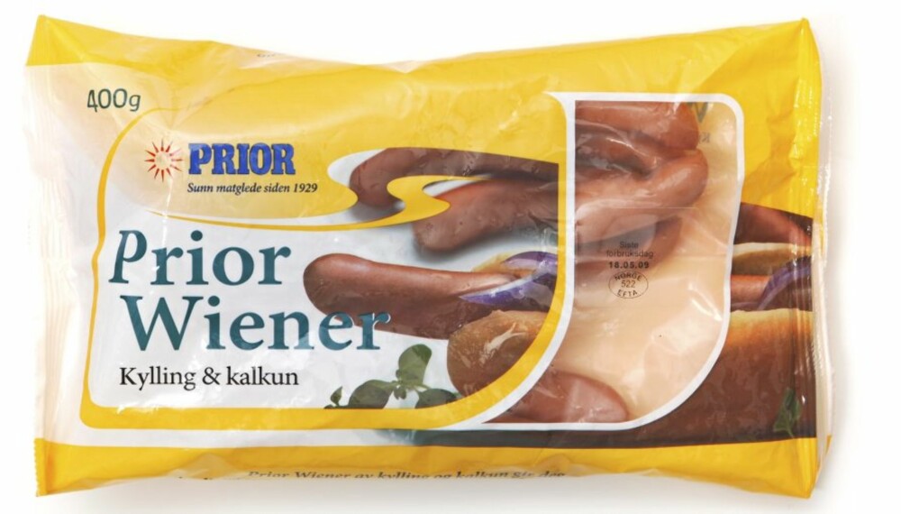 Prior wiener av kylling og kalkun Prior wiener av kylling og kalkun