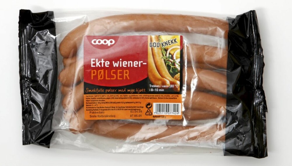 Coop Ekte wienerpølser Coop Ekte wienerpølser