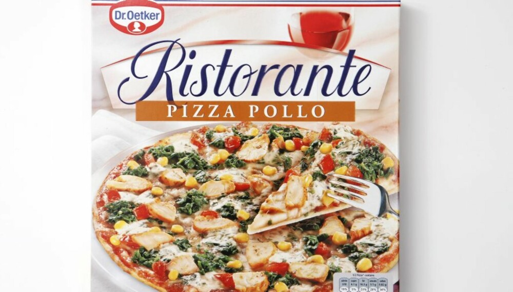 LITE PROTEINER: Dr.Oetkers Ristorante Pollo. LITE PROTEINER: Dr.Oetkers Ristorante Pollo.