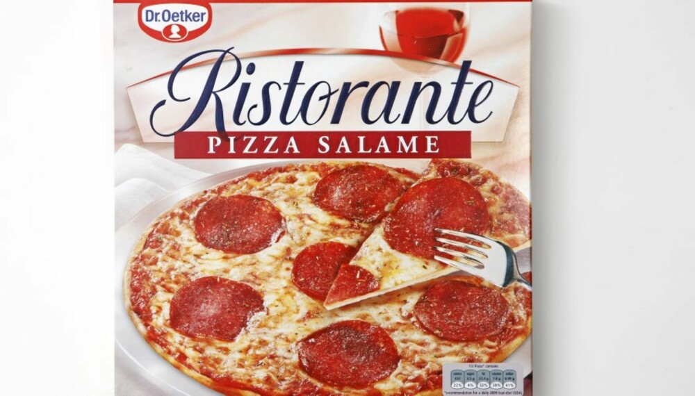 RISTORANTE SALAME: Bunnplass for høyt innhold av kalorier og fett. RISTORANTE SALAME: Bunnplass for høyt innhold av kalorier og fett.