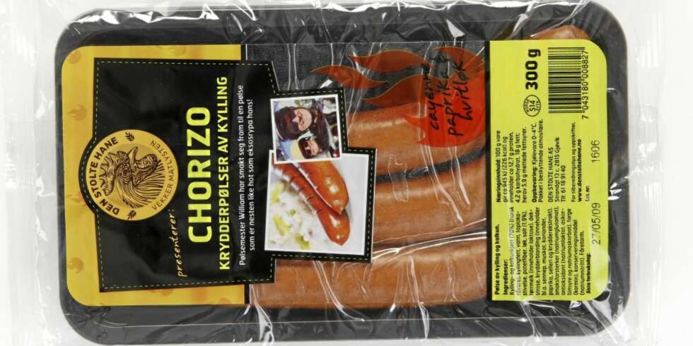 PROTEINRIK: Chorizo-pølse. PROTEINRIK: Chorizo-pølse.