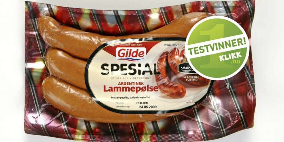BEST I TEST: Gilde Spesial Argentinsk lammepølse. BEST I TEST: Gilde Spesial Argentinsk lammepølse.