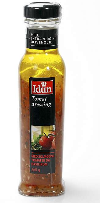 RØD SOM EN TOMAT: Iduns tomatdressing scorer høyt. RØD SOM EN TOMAT: Iduns tomatdressing scorer høyt.