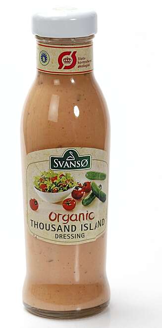 DE TUSEN ØYER: Organisk Thousand island-dressing fra Svansø. DE TUSEN ØYER: Organisk Thousand island-dressing fra Svansø.