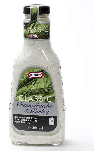 NEST SIST: Crême fraiche-dressingen fra Kraft. NEST SIST: Crême fraiche-dressingen fra Kraft.