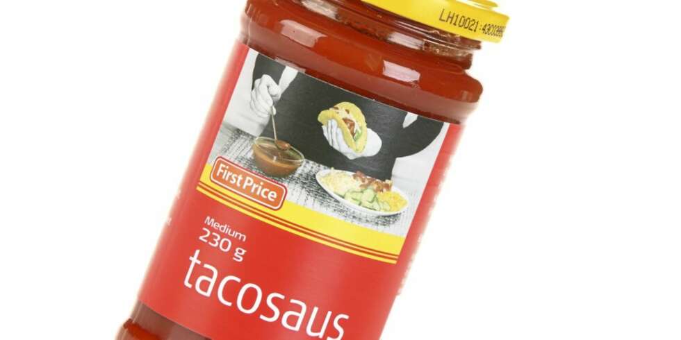 STERKEST: Den sterkeste av alle tacosausene er denne fra First Price. STERKEST: Den sterkeste av alle tacosausene er denne fra First Price.