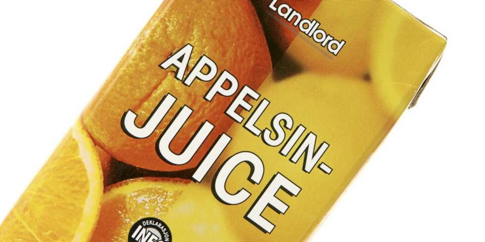 SØT: Appelsinjuicen fra Landlord er kunstig og søt på smak. SØT: Appelsinjuicen fra Landlord er kunstig og søt på smak.