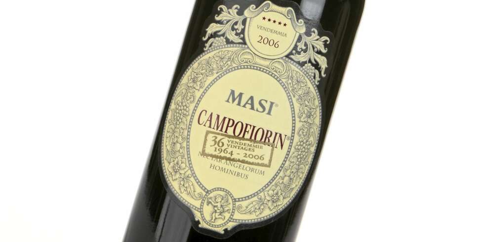 LETT BITTER AVSLUTNING: Masi Campofiorin 2006 er en rødvin med rik frukt i smaken med lett bitter avslutning. LETT BITTER AVSLUTNING: Masi Campofiorin 2006 er en rødvin med rik frukt i smaken med lett bitter avslutning.