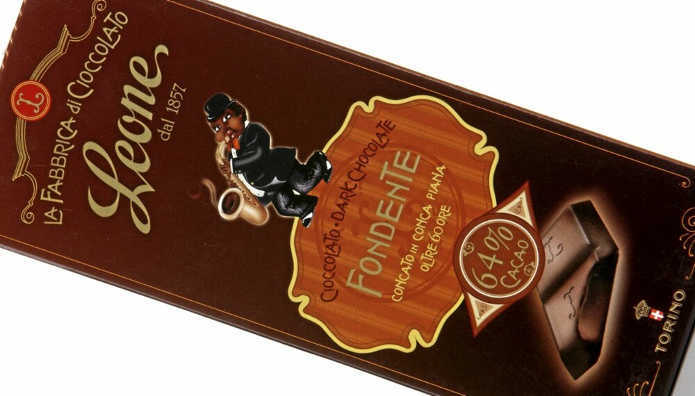 KAFFE: Leone Fondente dark chocolate 64 prosent er en sjokolade meed smak av mørke kakaobønner og kaffe. KAFFE: Leone Fondente dark chocolate 64 prosent er en sjokolade meed smak av mørke kakaobønner og kaffe.