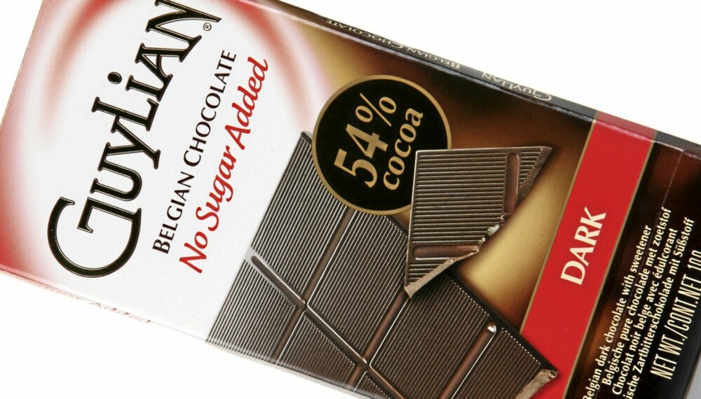 NOE KVALMENDE: Guylian Belgian Chocolate Dar 54 prosent er en sjokolade som er litt fet og kvalmende på smak. NOE KVALMENDE: Guylian Belgian Chocolate Dar 54 prosent er en sjokolade som er litt fet og kvalmende på smak.